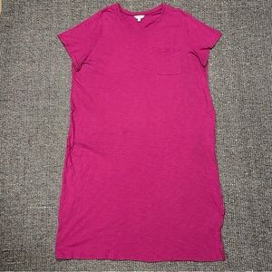 Terra & Sky Fuchsia Crewneck Tee Dress